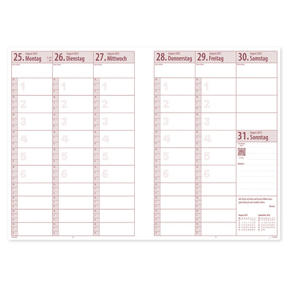TimeTEX System-Schulplaner A4-Plus Gelb - Schuljahr 2026/2027 - Lehrerkalender mit breitem Verschlussgummi (Kopie)