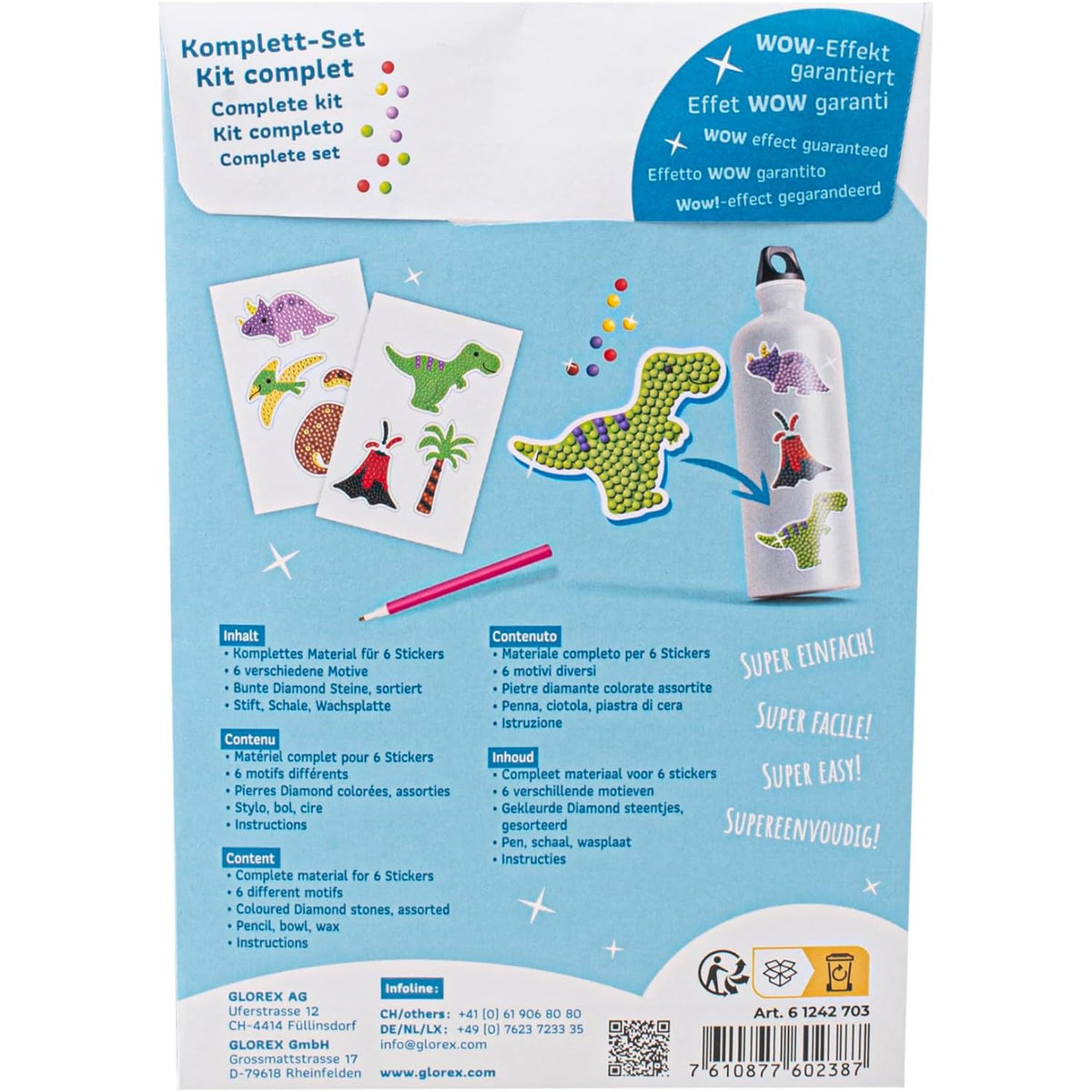 Diamond Painting Stickers Dino