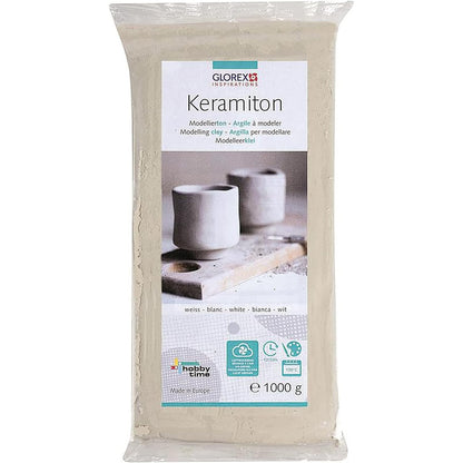 Keramiton, weiss 1000g Modellierton