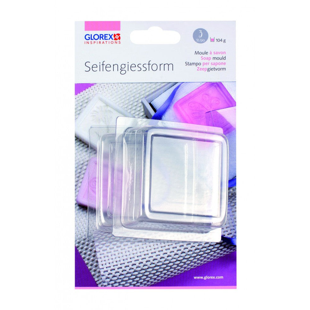Giessform quadrat 3St